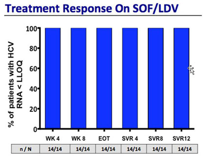Treatment Response on SOF/LDV
