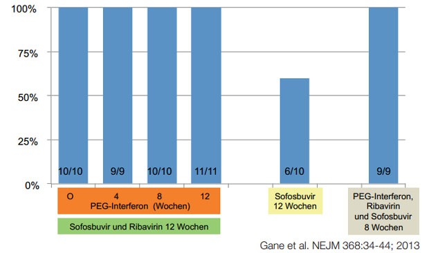 Abbildung 2:ELECTRON-Studie bei der Genotyp 2-Infektion.