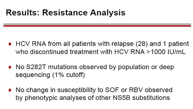 Results: Resistance Analysis