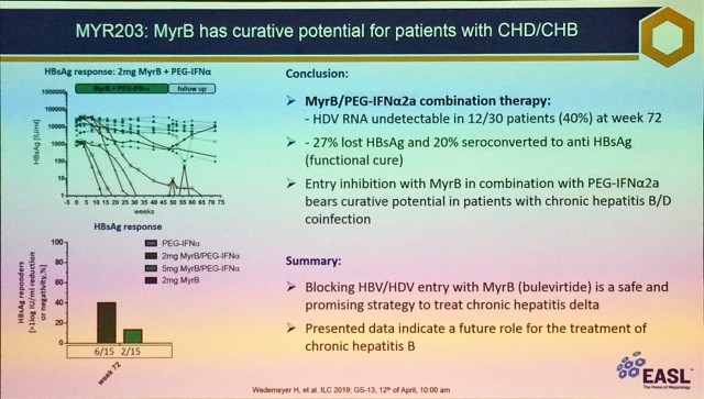 MYR203: MyrB has curative potential for patients with CHD/CHB